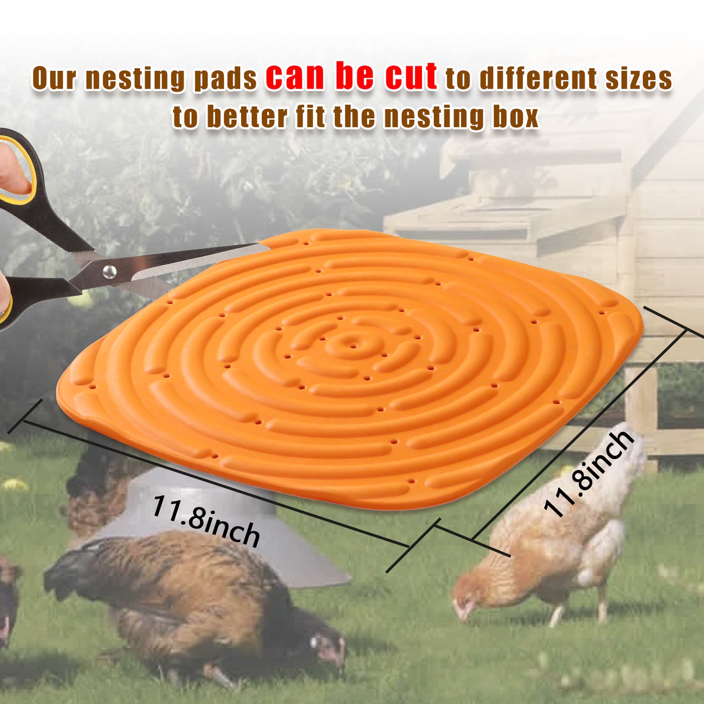 chicken nesting pads 11.8inch and cutable