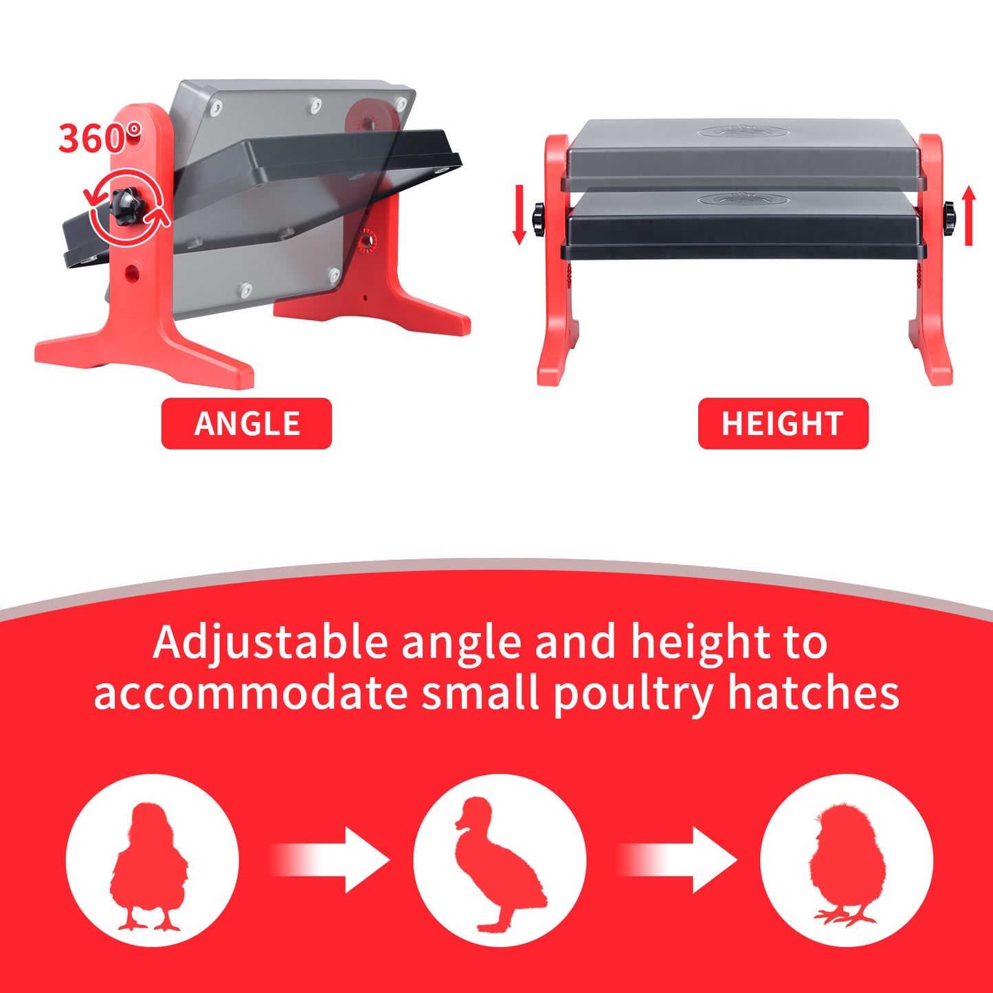 Adjustable Chick Brooder Heater – 3-Mode Temperature Control & Energy Efficient