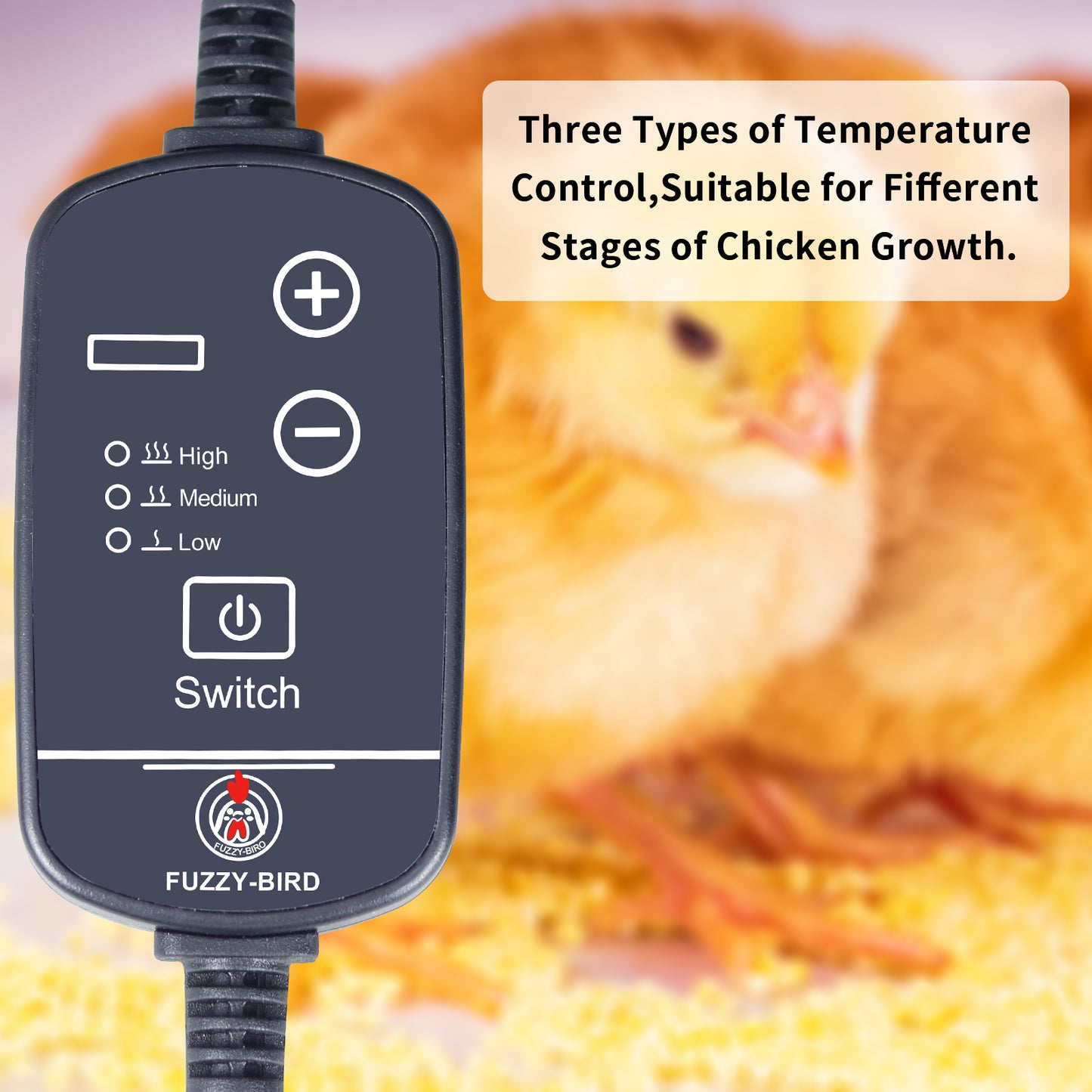 Adjustable Chick Brooder Heater – 3-Mode Temperature Control & Energy Efficient